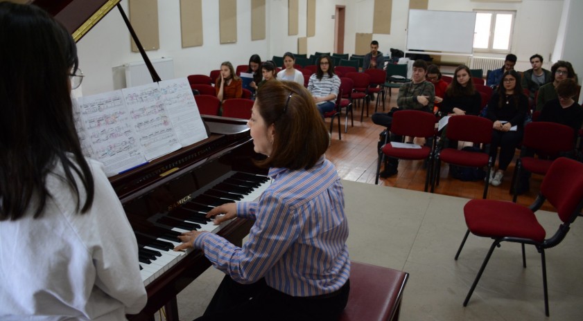 Konservatuar öğrencileri “Piyano Masterclass”ta buluştu