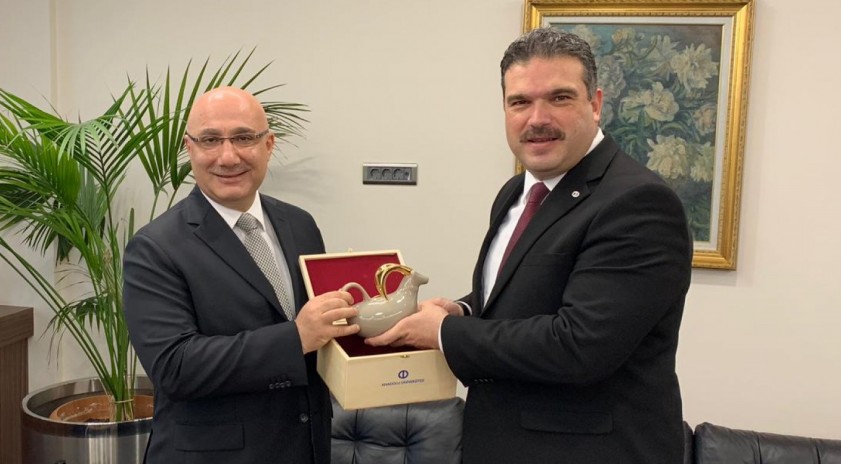 Rektör Çomaklı’dan Halk Bankası Genel Müdürü Osman Arslan’a ziyaret