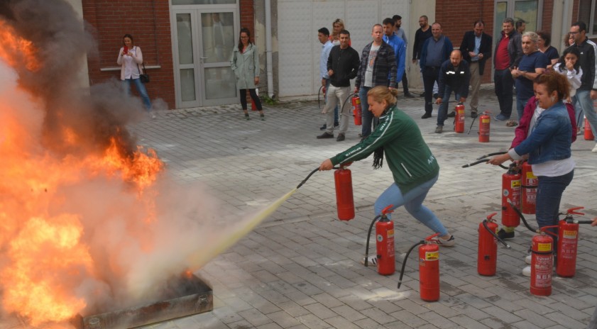  Anadolu Üniversitesinde yangın tatbikatı