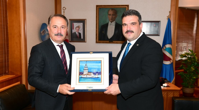 VakıfBank Genel Müdürü Abdi Serdar Üstünsalih, Rektör Çomaklı’yı ziyaret etti
