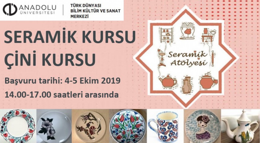 Türk Dünyası Bilim Kültür ve Sanat Merkezi’nden seramik atölyesi ve çini kursu 