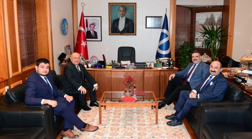 SARAR Şirketler Grubu Yönetim Kurulu Başkanı Cemalettin Sarar, Rektör Çomaklı’yı ziyaret etti