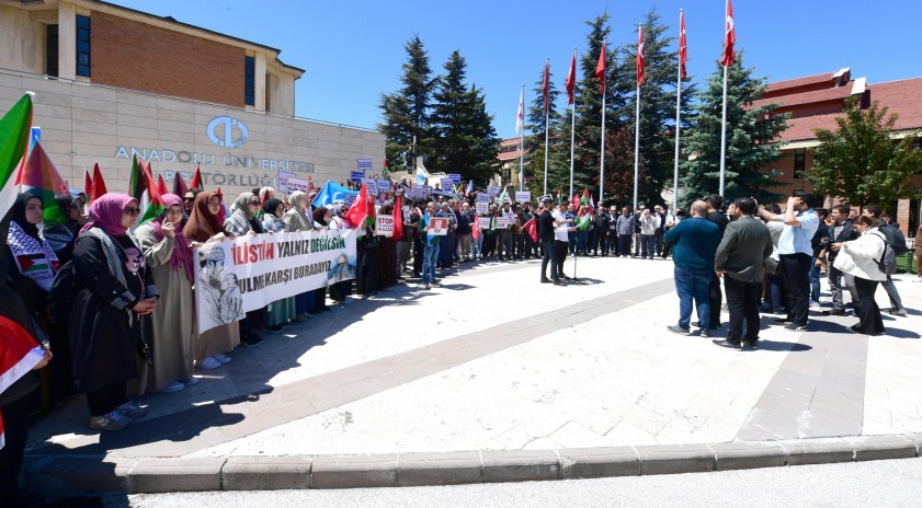 Anadolu Üniversitesinden dünyadaki Filistin eylemlerine destek