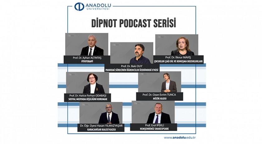 DipNot program serisi ile Üniversitemiz podcast yayınları başladı