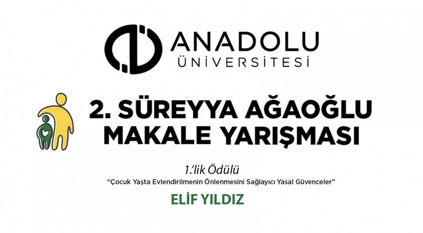 Anadolu Üniversitesi öğrencisi makale yarışmasında birinci oldu