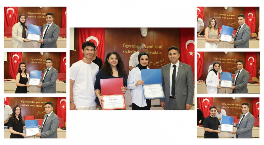 Eğitim Fakültesinde projeleri TÜBİTAK tarafından desteklenecek öğrenciler için kutlama programı gerçekleştirildi