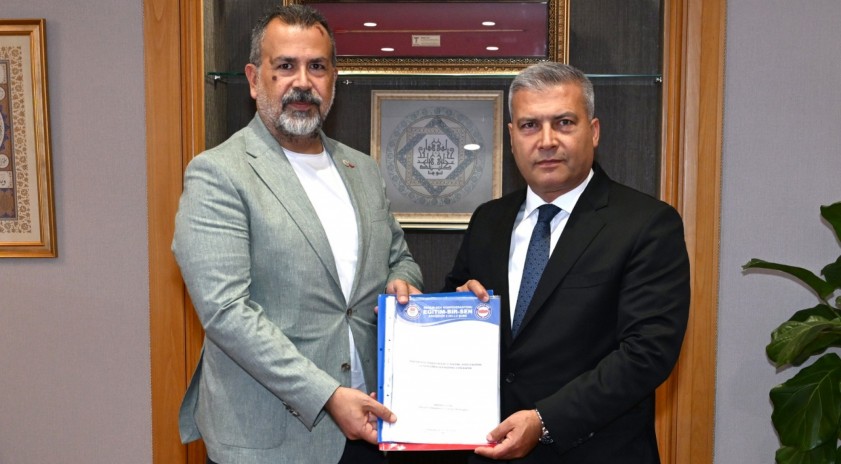 Eğitim-Bir-Sen Eskişehir 2 No’lu Şube Başkanlığından Rektör Adıgüzel’e ziyaret