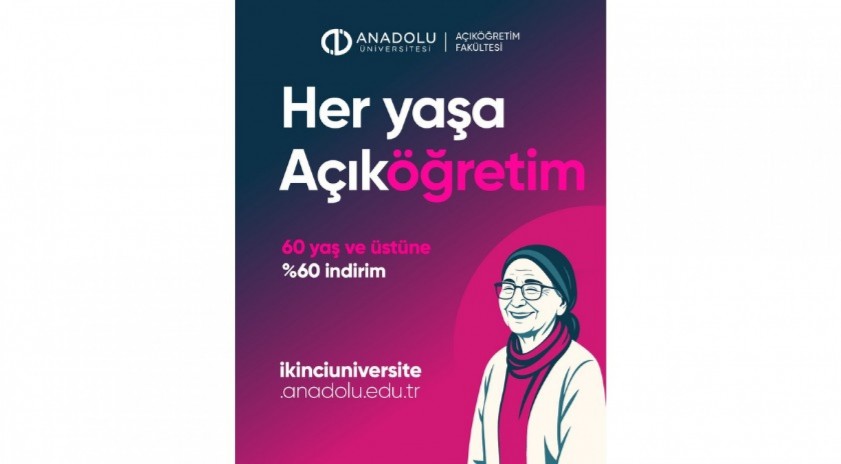 Her yaşa Açıköğretim: 60 yaş üstüne eğitim desteği