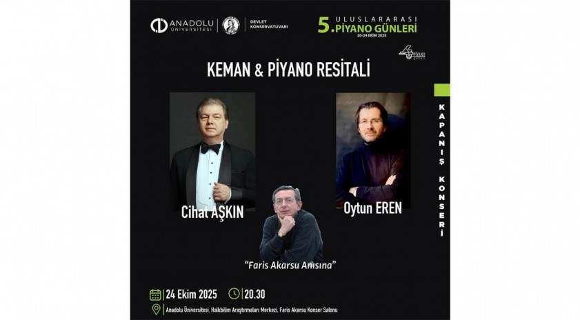 5. Uluslararası Piyano Günleri anlamlı bir kapanışla sona eriyor: “Faris Akarsu Konser Salonu” ilk kez kapılarını açıyor