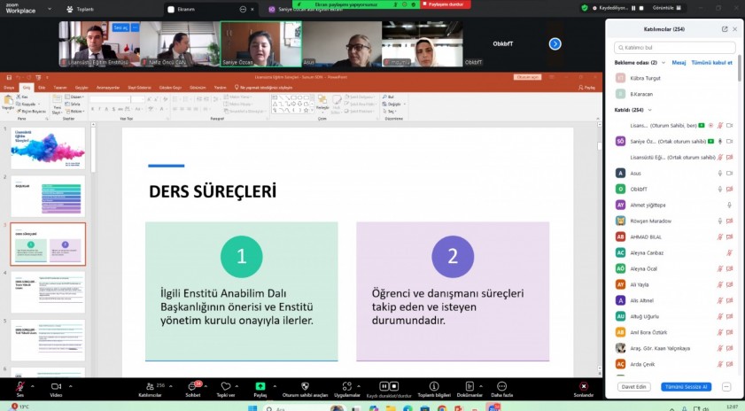 “Lisansüstü Eğitim Süreçleri” ele alındı