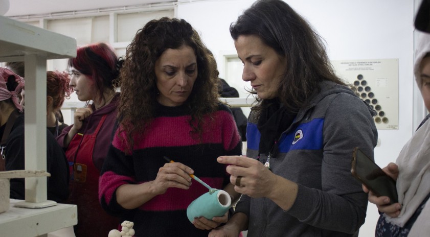 GSF&rsquo;de &ldquo;Bakır Matı Pişirim Tekniği&rdquo; &ccedil;alıştayı ger&ccedil;ekleştirildi