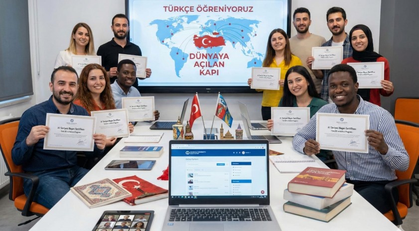 T&uuml;rk Dili ve K&uuml;lt&uuml;r&uuml; Programı hazırlık sınıfı &ouml;ğrencileri A1 seviyesini tamamlıyor