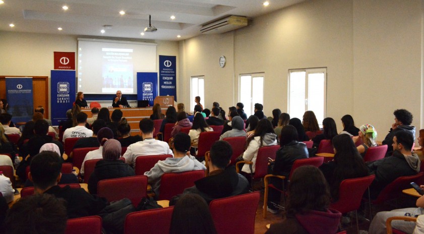 ESO Başkanı Kesikbaş EMYO &ouml;ğrencileriyle bir araya geldi