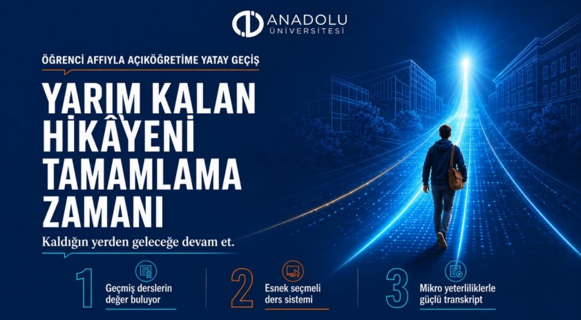 Anadolu &Uuml;niversitesi A&ccedil;ık&ouml;ğretim Fak&uuml;ltesinde yeni nesil se&ccedil;meli ders sistemi